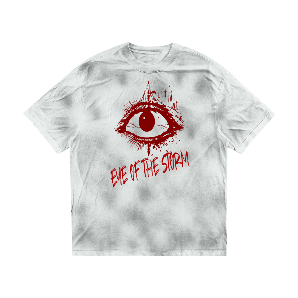 Grunge Goth Washed T-Shirt Unisex | Eye of the Storm | 270 GSM