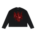 Grunge Gothic Unisex-Langarmshirt | Heaven Left Me Here | Gefallener Engel