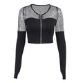Gotischer Cardigan mit Netzstoff Dark Ambient