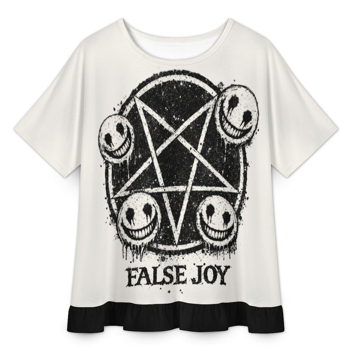 Gotisches Damen-Shirt HarajukuGothic Streetwear | False Joy
