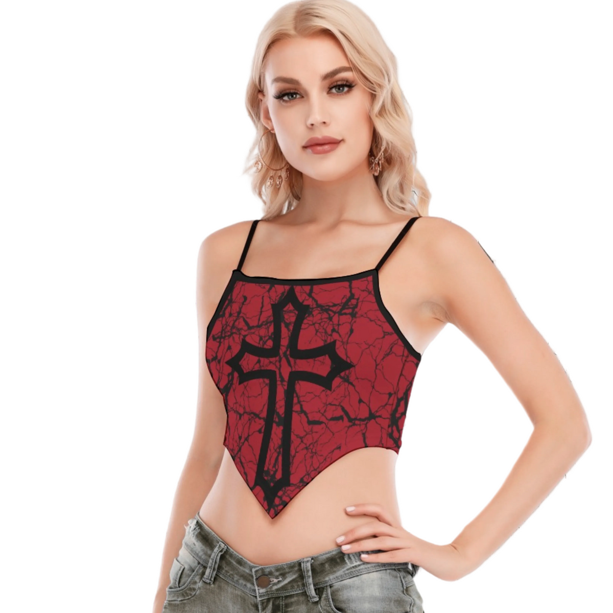 Gotisches Crop-Top Poison Blood