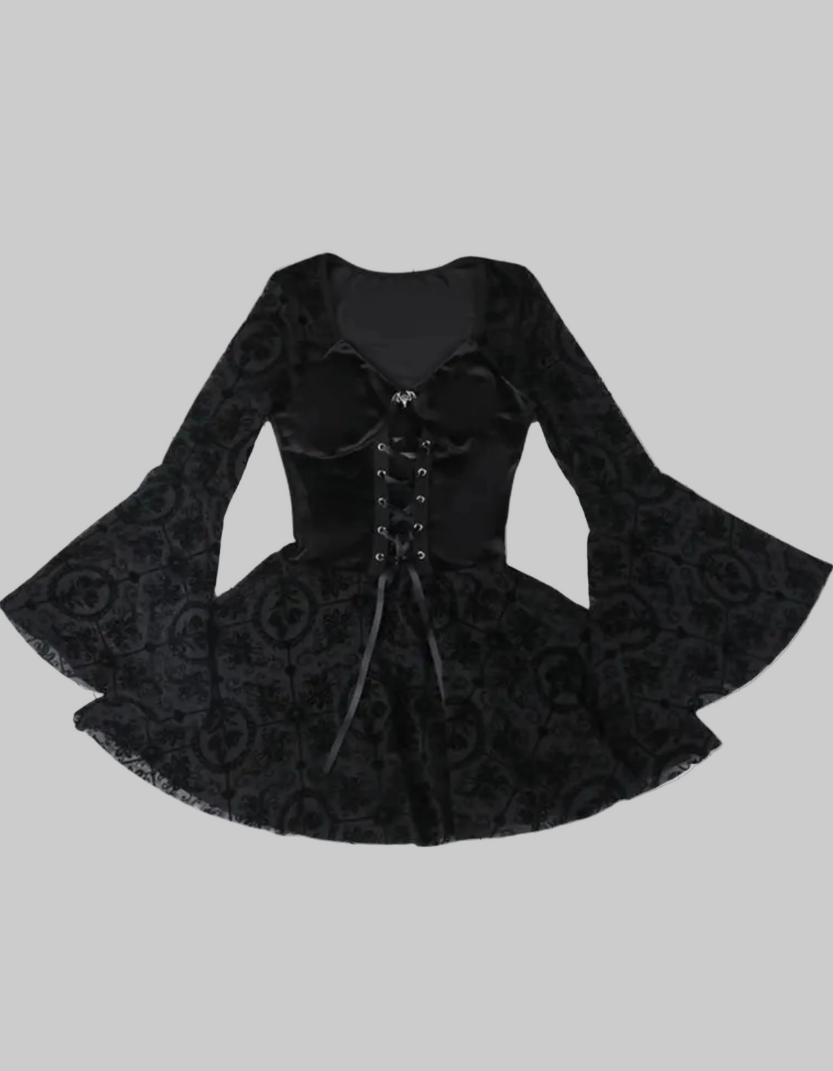 Gotisches Mini-Kleid Black Veil Makabre Dance | Victorian Gothic