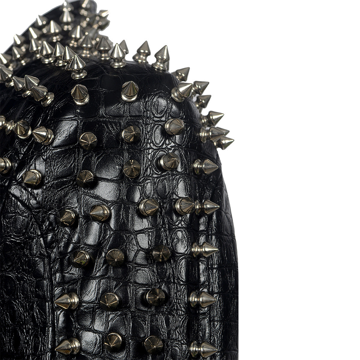 Death-Metal-Lederjacke mit Nieten – Heavy Metal Pain Armor
