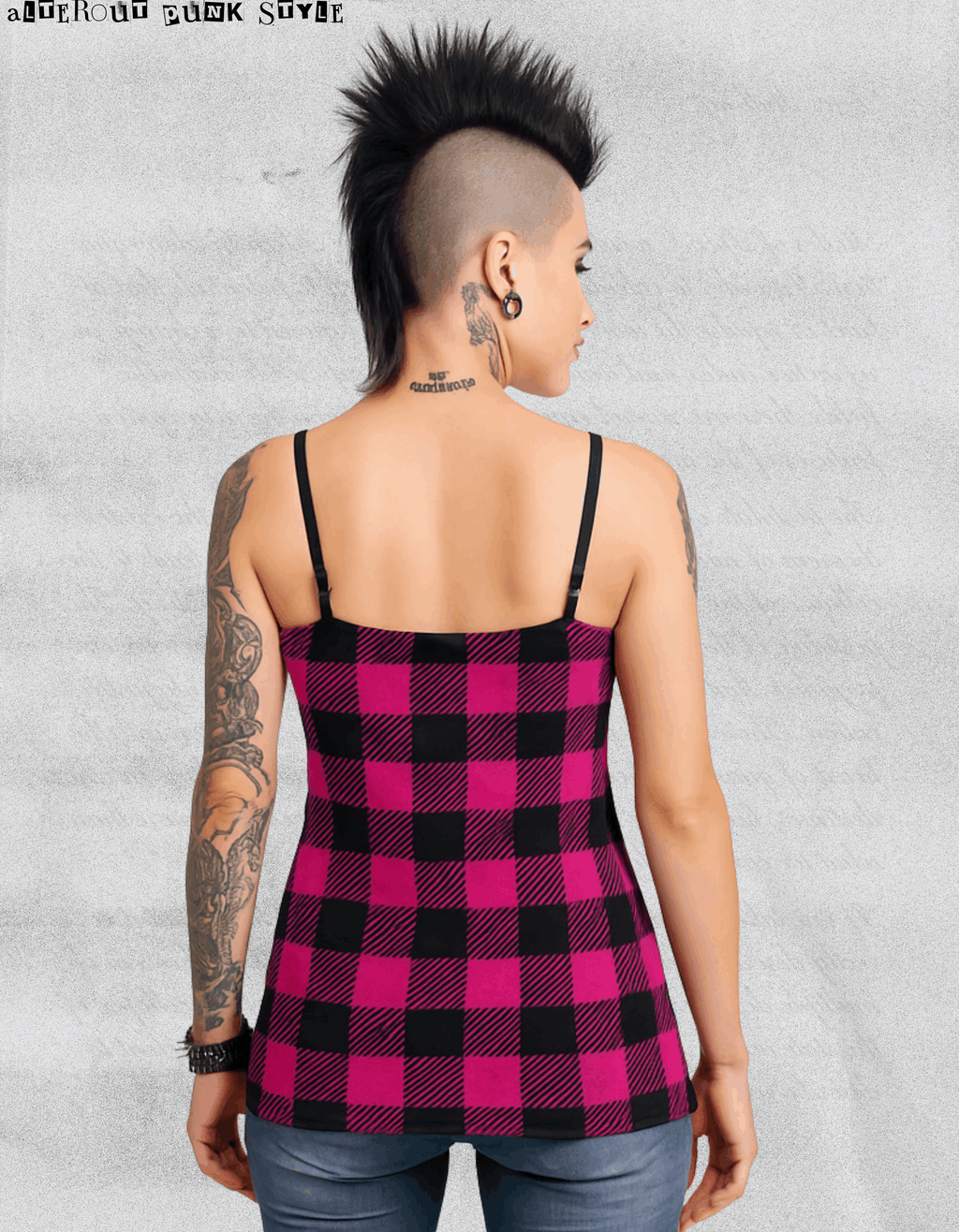 Punk-Overall Pastel Goth Rebel