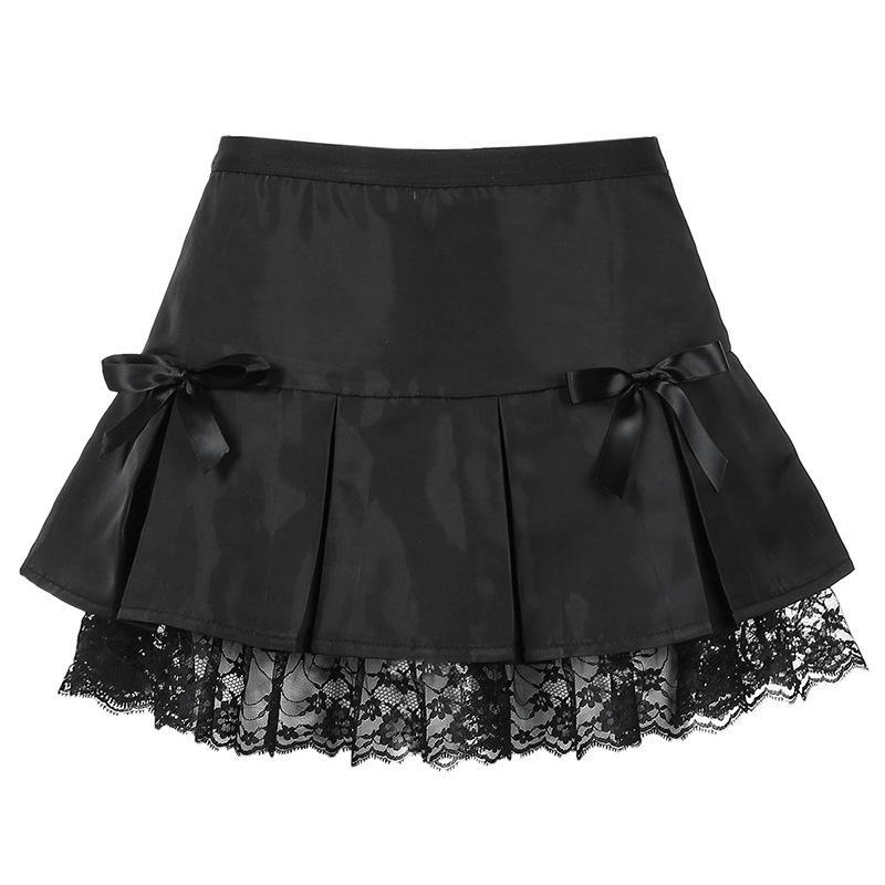 Gotischer Rock Midnight Lace | Romantischer Gothic-Minirock