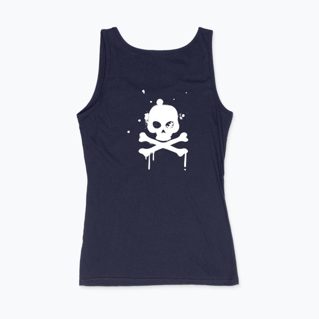 Punk Tank Top Damen mit Totenkopf – SICK OF IT ALL | 100 % Baumwolle
