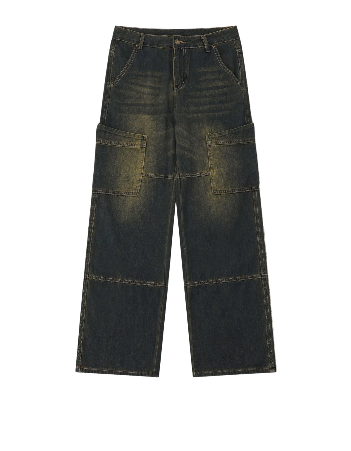 Grunge-Jeans im Retro-Stil mit Rissen