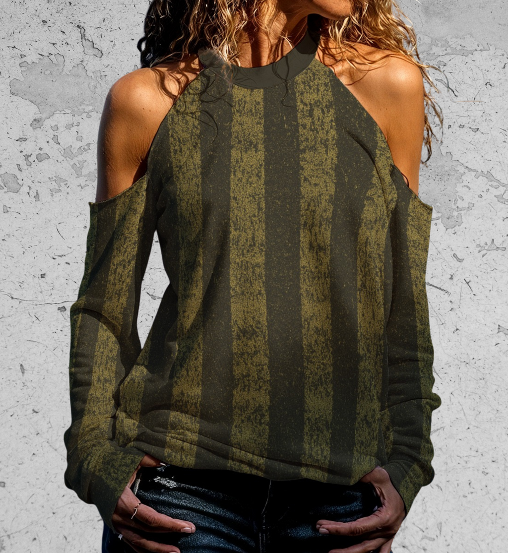 Damen-Sweatshirt Grunge Rotten Strips | Classic Grunge