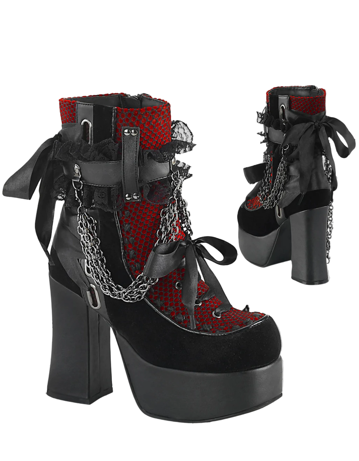 Gotische Stiefeletten Dark Bloody Elegance