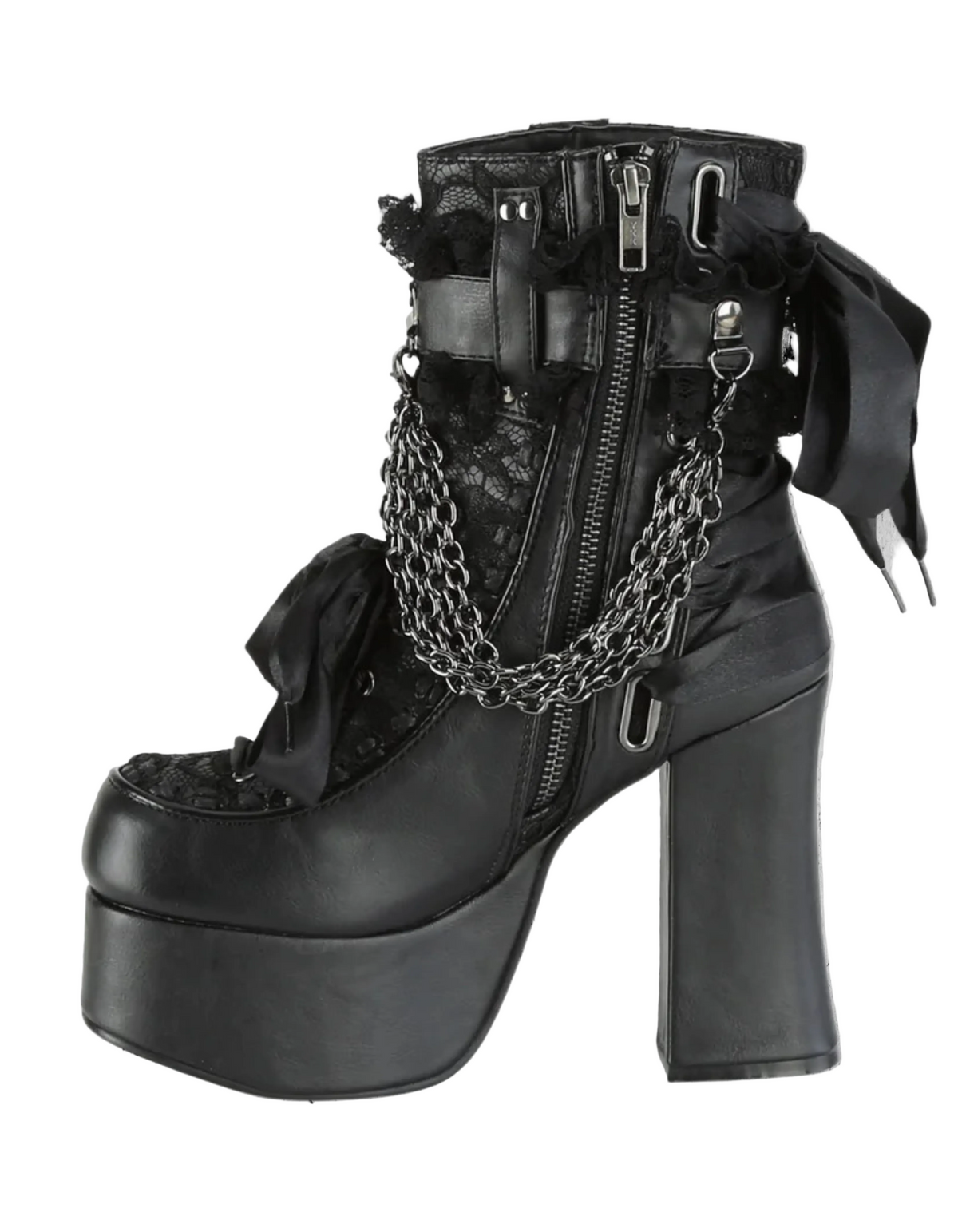 Gotische Stiefeletten Dark Abyssal Elegance