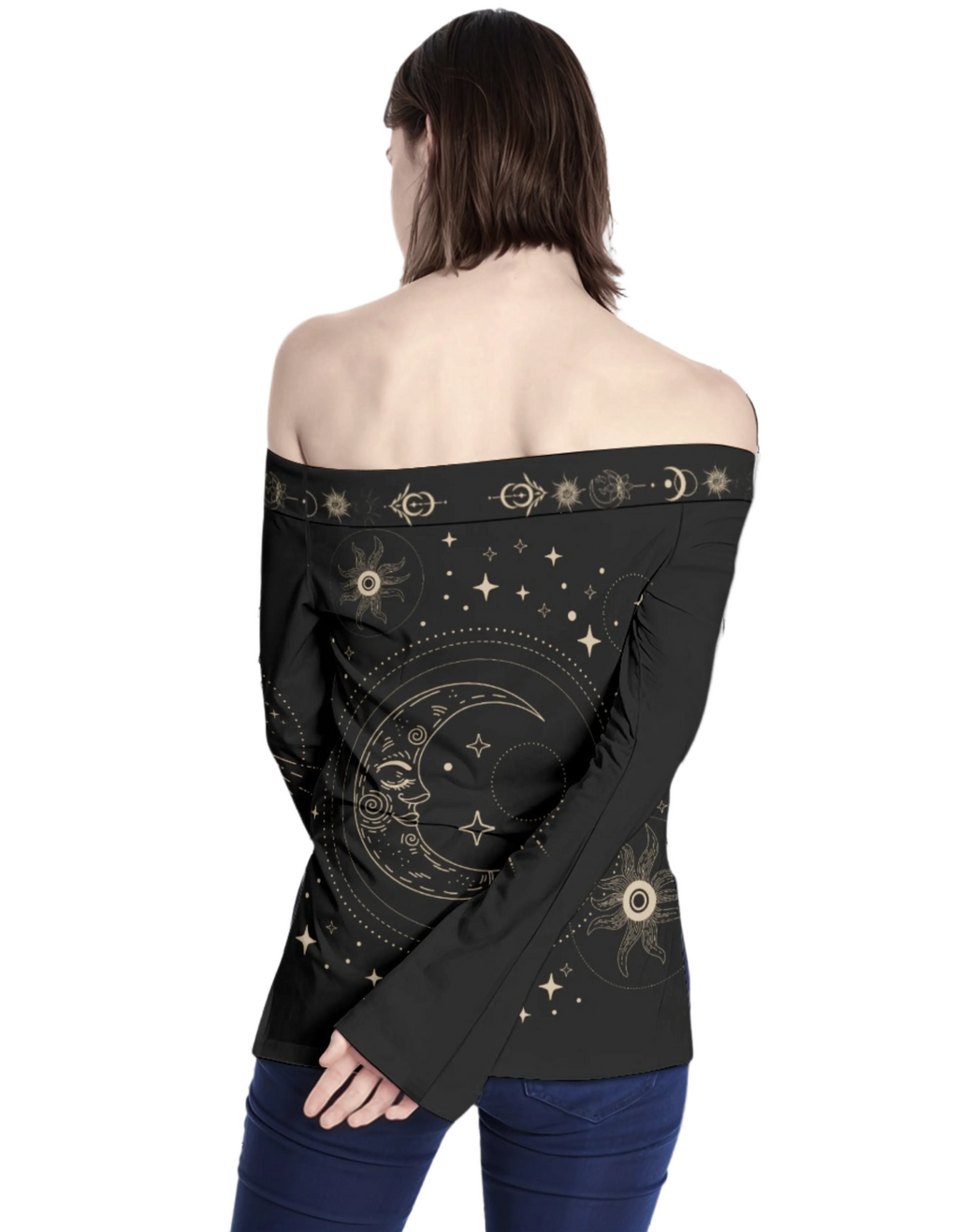 Esoterische Gothic-Bluse Ambient Sphere
