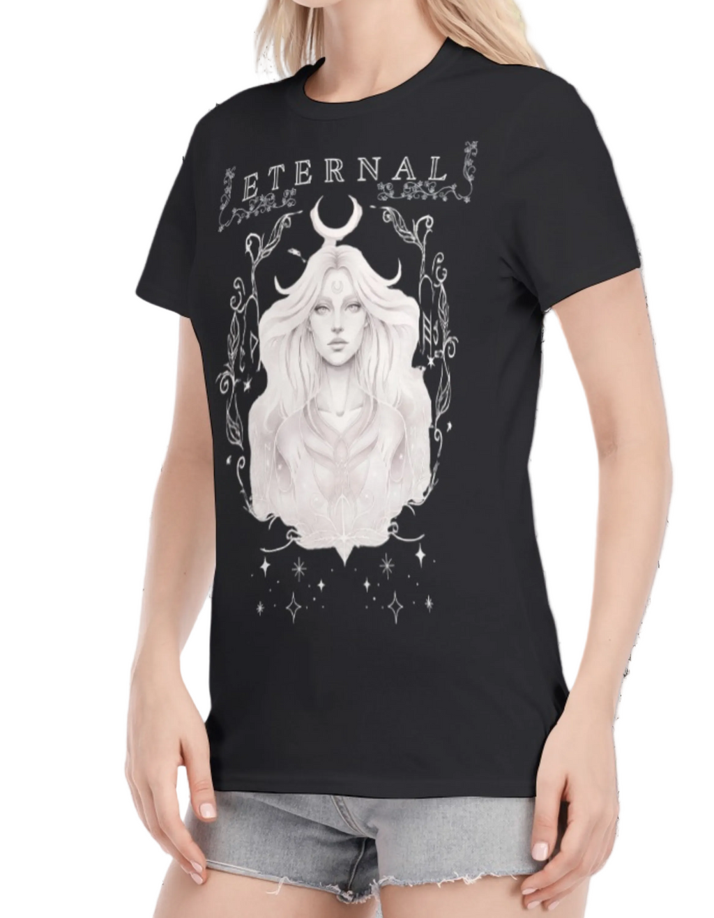 Gotisches Esoterik-T-Shirt Wicca Ewige Hexe