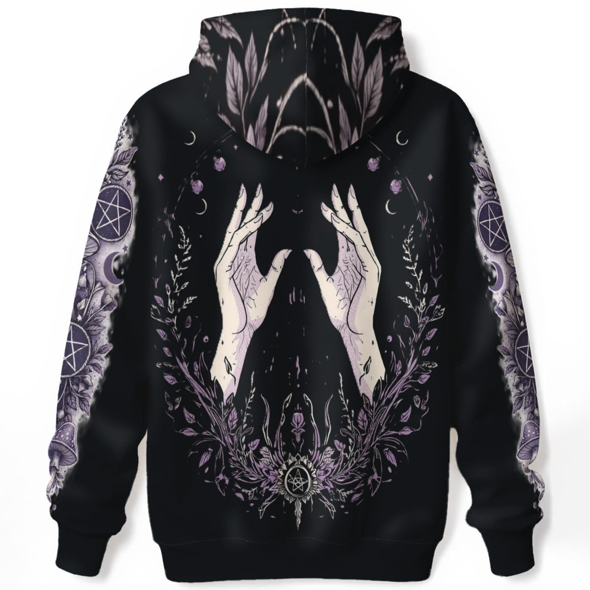 Wickanisches Ritual-Sweatshirt Sacred Moon – 100% Premium-Baumwolle | Okkulte Geometrie & Mondmagie