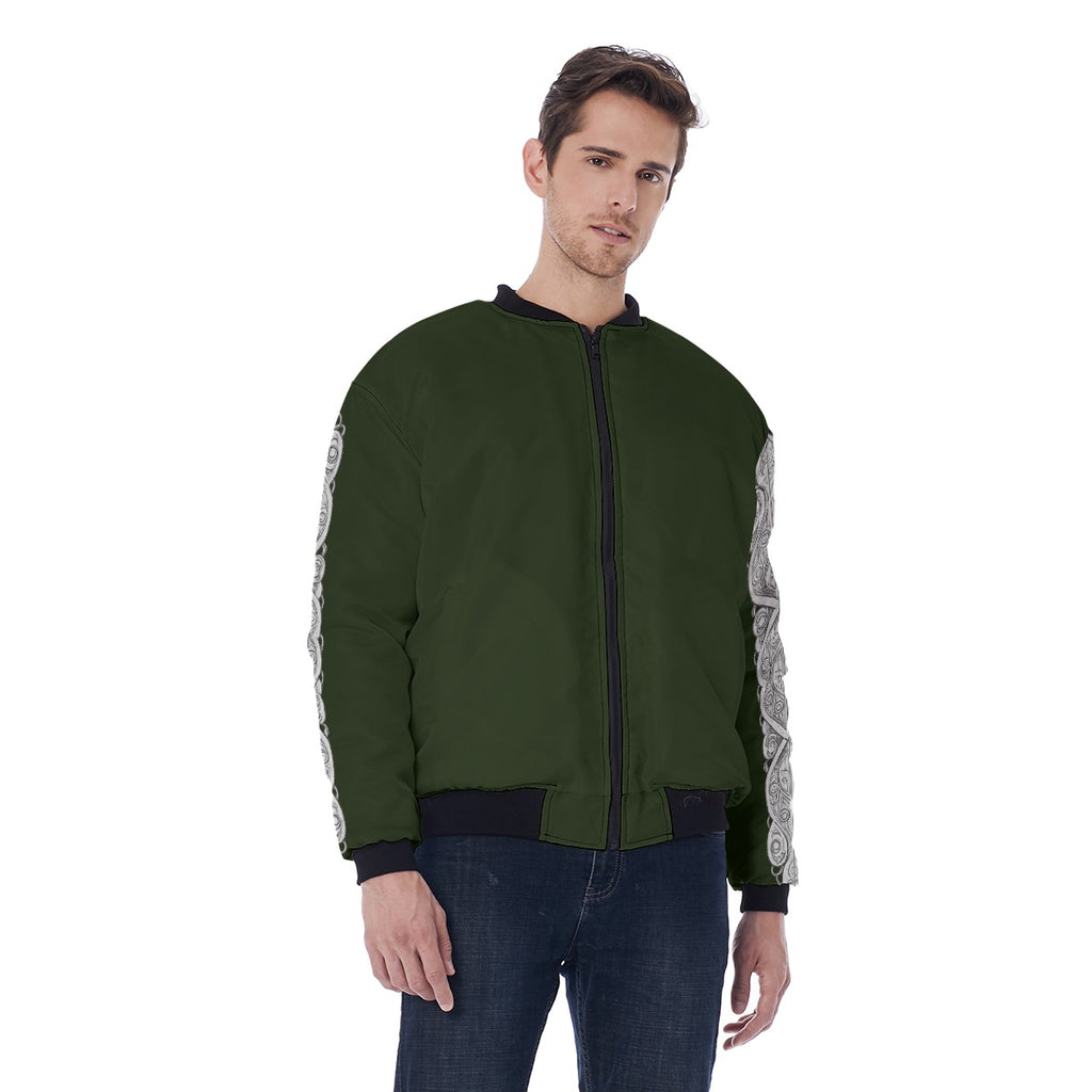 Slawische Gothic-Bomberjacke - Forest Wolf Guard