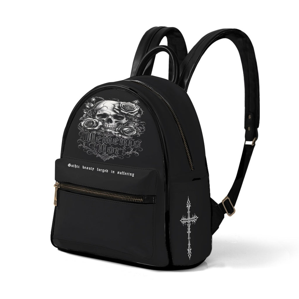 Gotischer Memento-Mori-Rucksack | Viktorianischer Darkwear-Rucksack