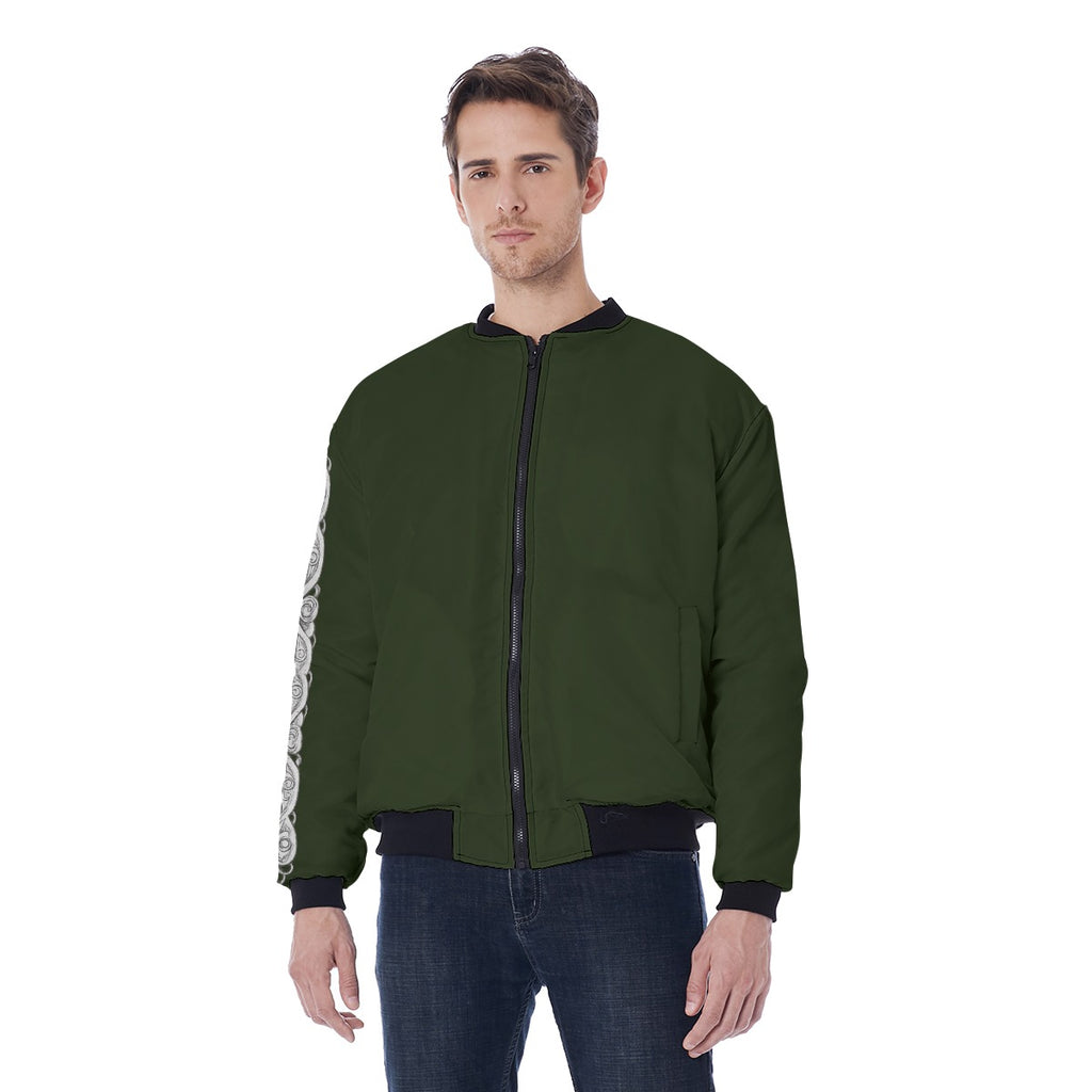 Slawische Gothic-Bomberjacke - Forest Wolf Guard
