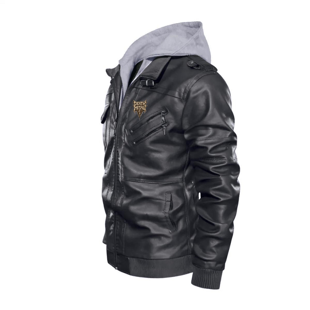 Death Metal Lederjacke Abyss Demon - Heavy Metal PU-Jacke