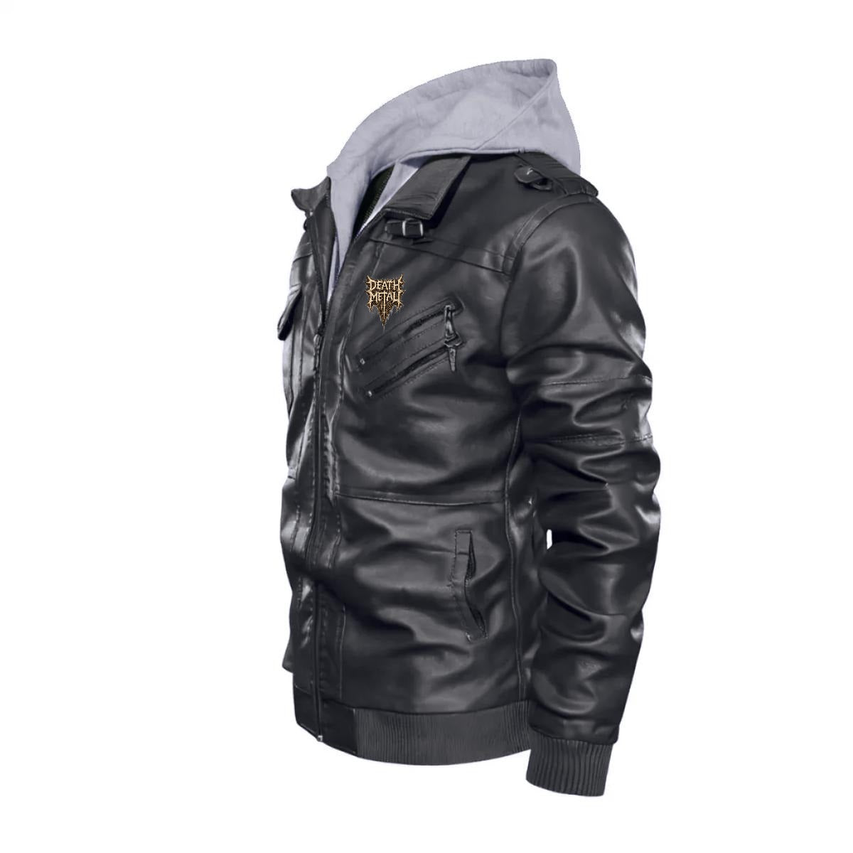 Death Metal Lederjacke Abyss Demon - Heavy Metal PU-Jacke