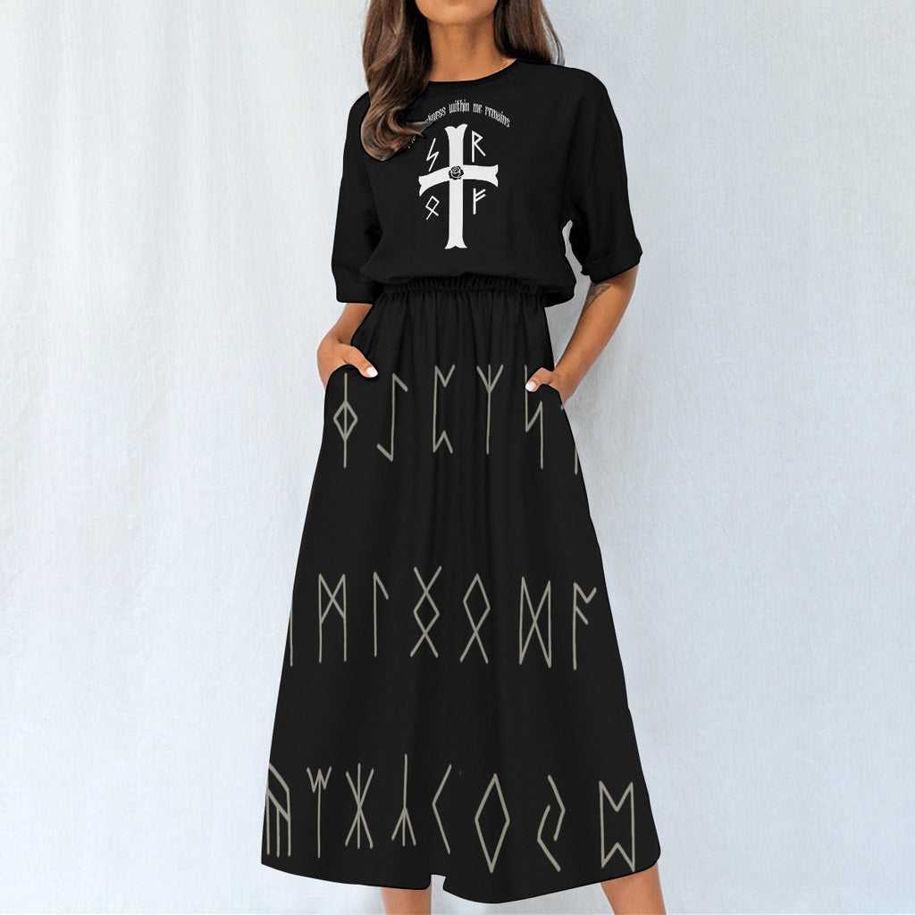 Gotisches Runenkleid Goth-Wicca