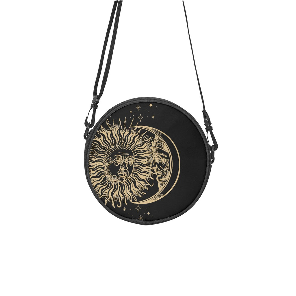 Runde gotische esoterische Handtasche Astral Duality