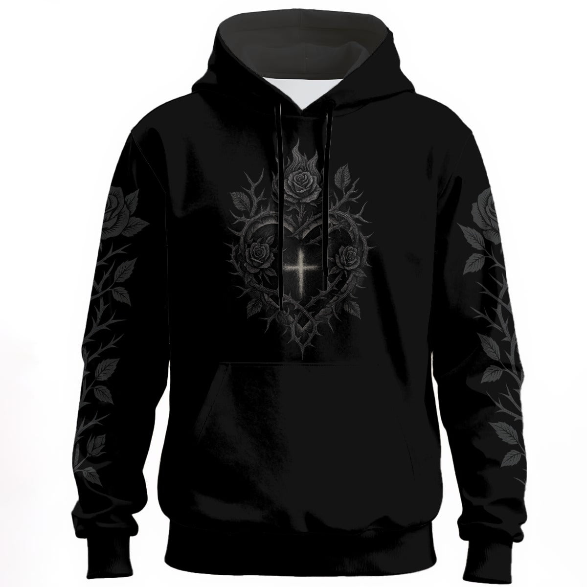 Gotisches Sweatshirt Rose Darkness Heart