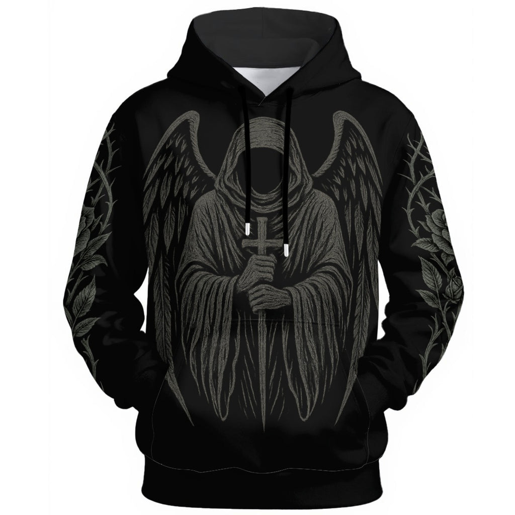 Gothic-Kapuzenpullover Dark Angel Silence Guardian