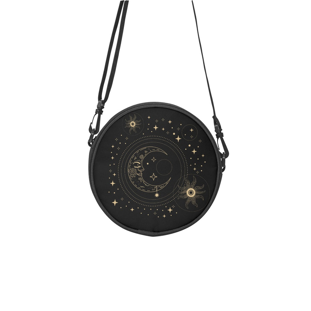 Gotische runde Handtasche Moon Spell