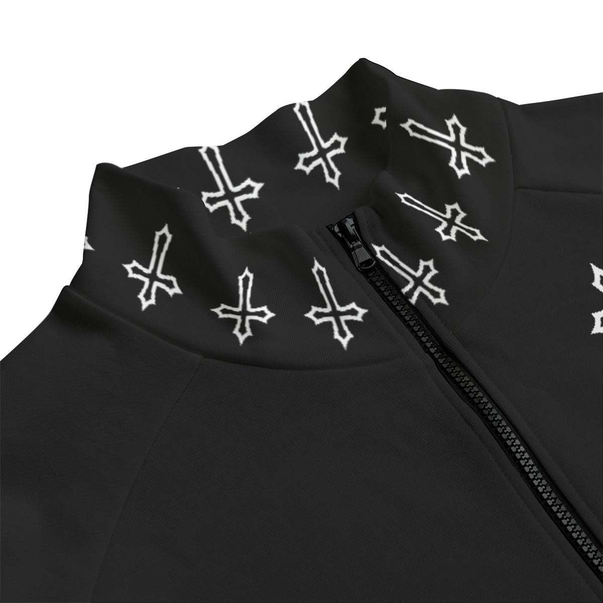 Gotische Bomberjacke Darkwear Premium | Black Cathedral II – Pain Skull Legacy | 100% Baumwolle 310 GSM