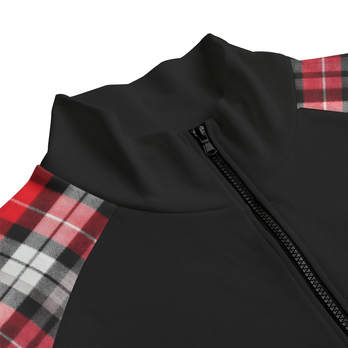 Grunge Punk Bomberjacke mit rotem Karomuster Unisex | I DOUBT IT | 310 GSM