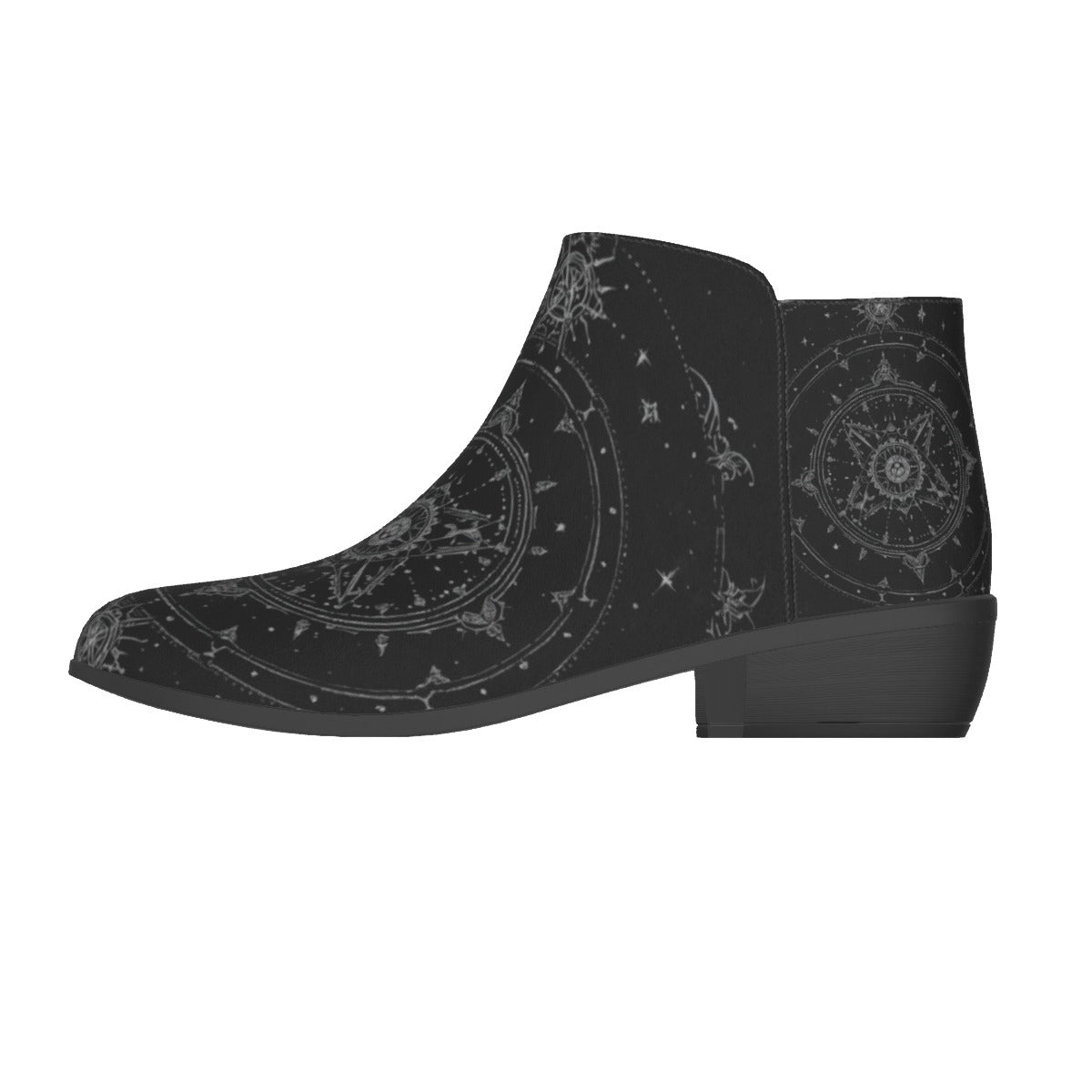 Gotische Damenstiefel Celestial Silver Witchcore | Celestial Gothic Boots