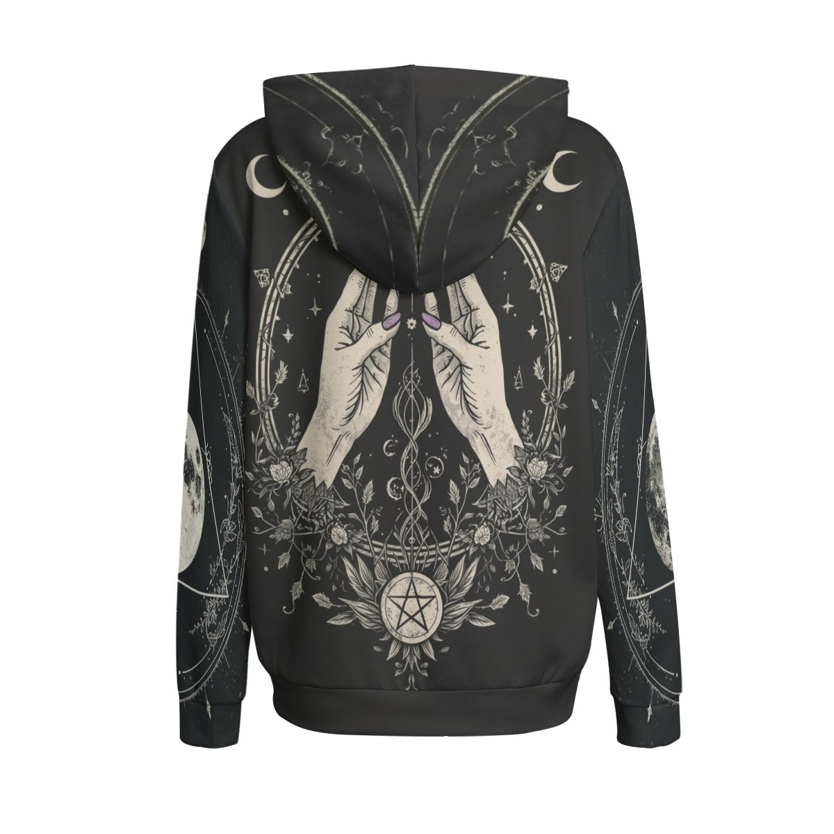 Wicca-Ritual-Hoodie Eternal – All-Over-Print | Dark Magic Witch Hoodie | Gothic-Ästhetik