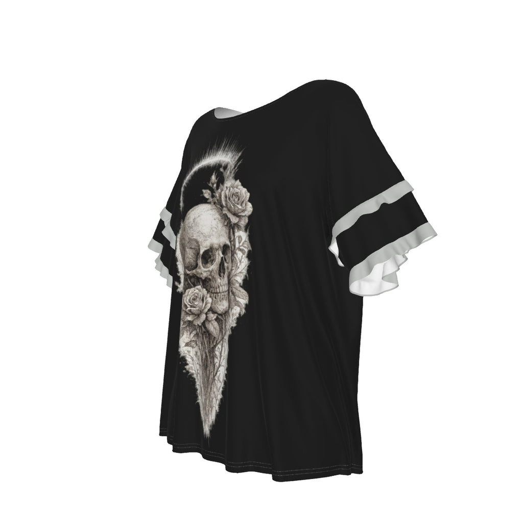 Damen-Gothic-Bluse | Dark Cloak of Sweet Death | Jersey