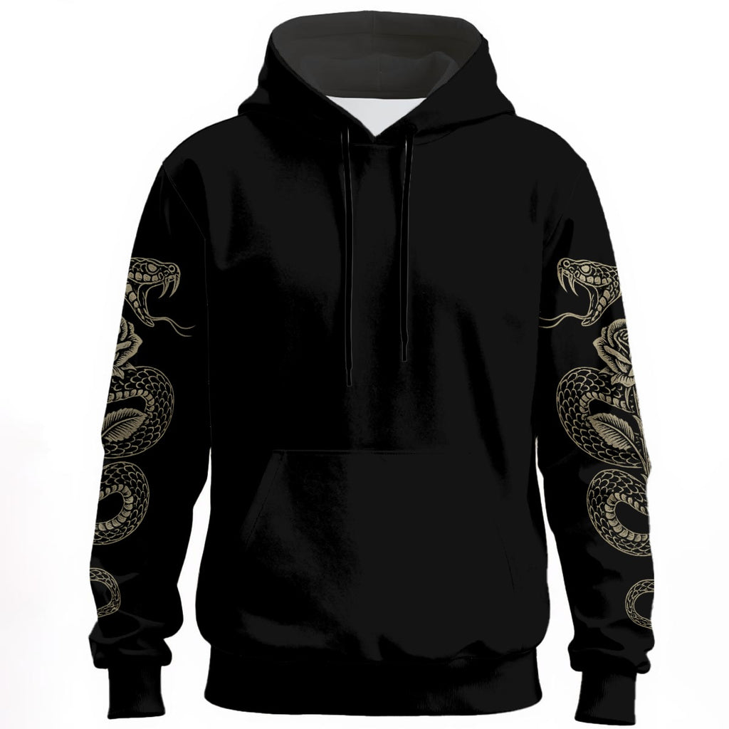 Gothic-Sweatshirt Goth Demon Snake & Rose