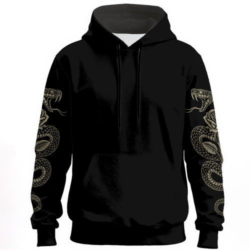 Gothic-Sweatshirt Goth Demon Snake & Rose