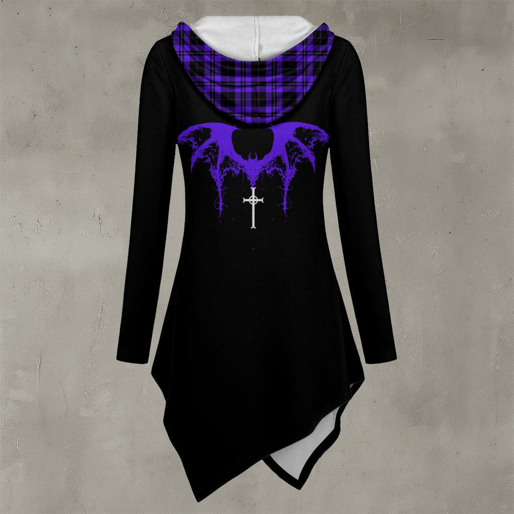 Gotischer Damen-Kapuzenpullover Raven Call | Witchcore Gothic
