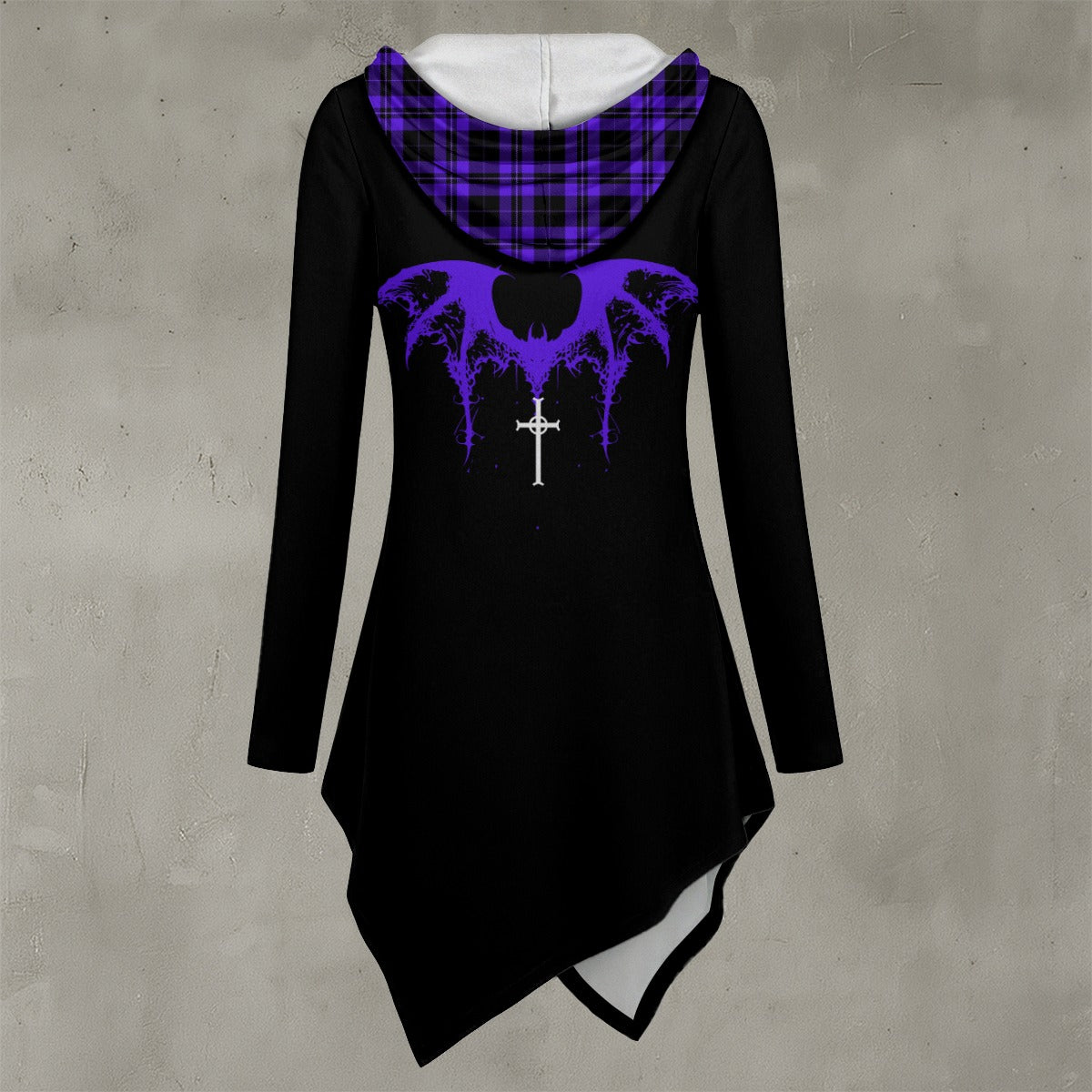 Gotischer Damen-Kapuzenpullover Raven Call | Witchcore Gothic