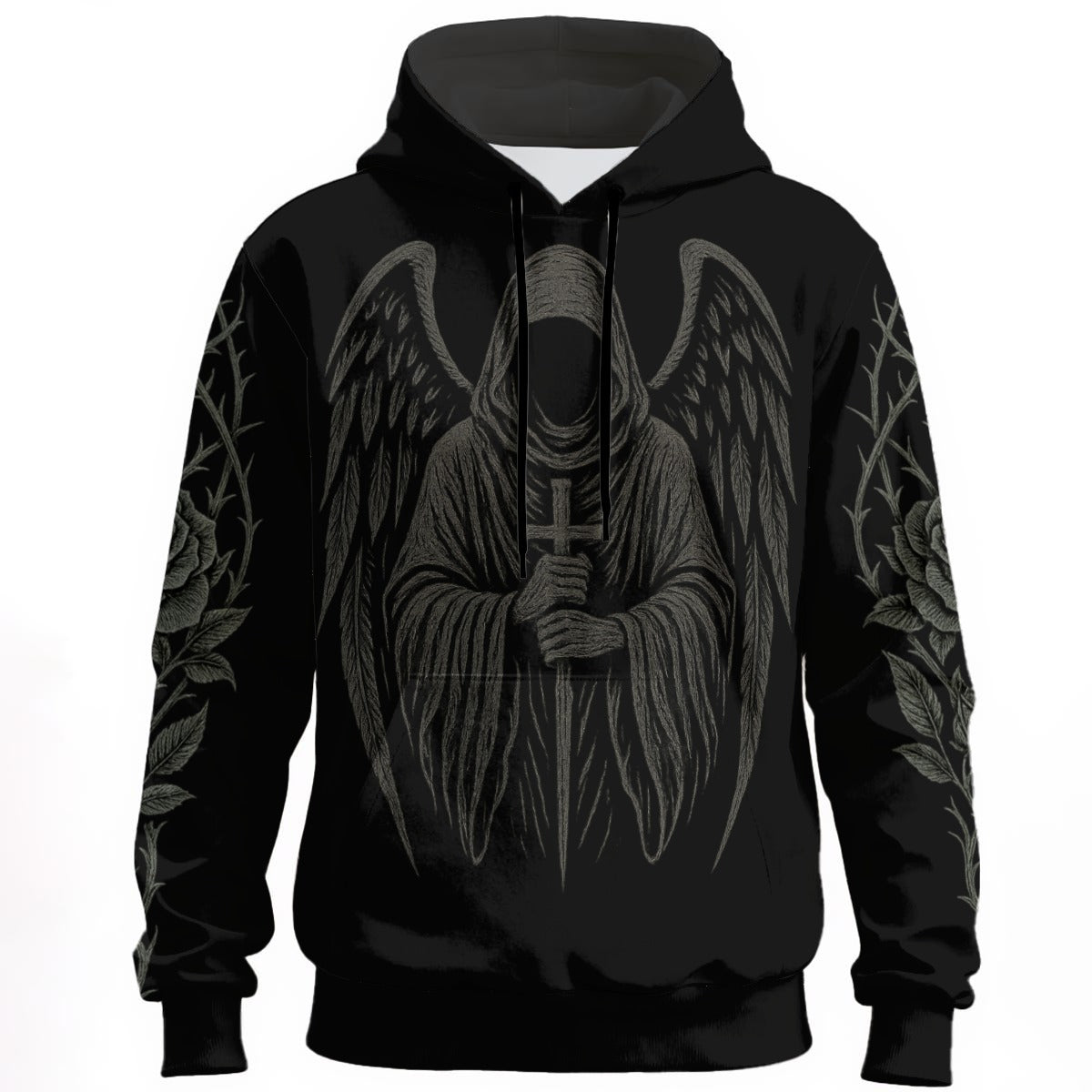 Gothic-Kapuzenpullover Dark Angel Silence Guardian