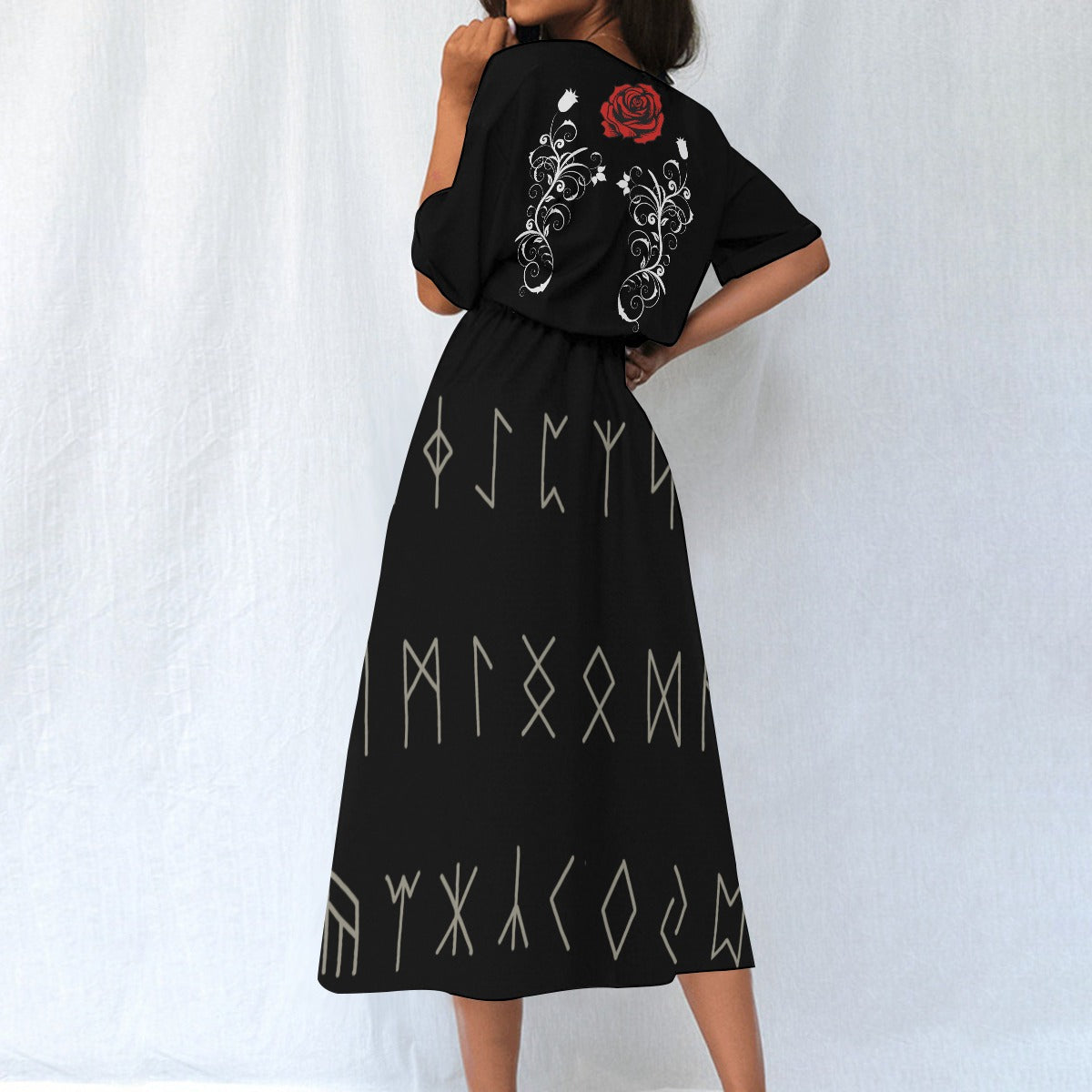 Gotisches Runenkleid Goth-Wicca
