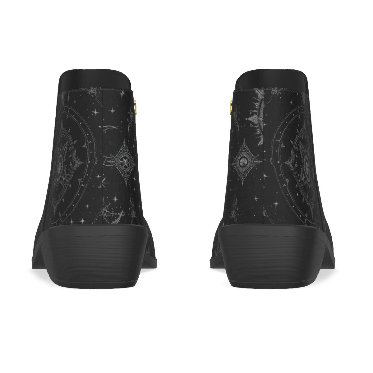 Gotische Damenstiefel Celestial Silver Witchcore | Celestial Gothic Boots