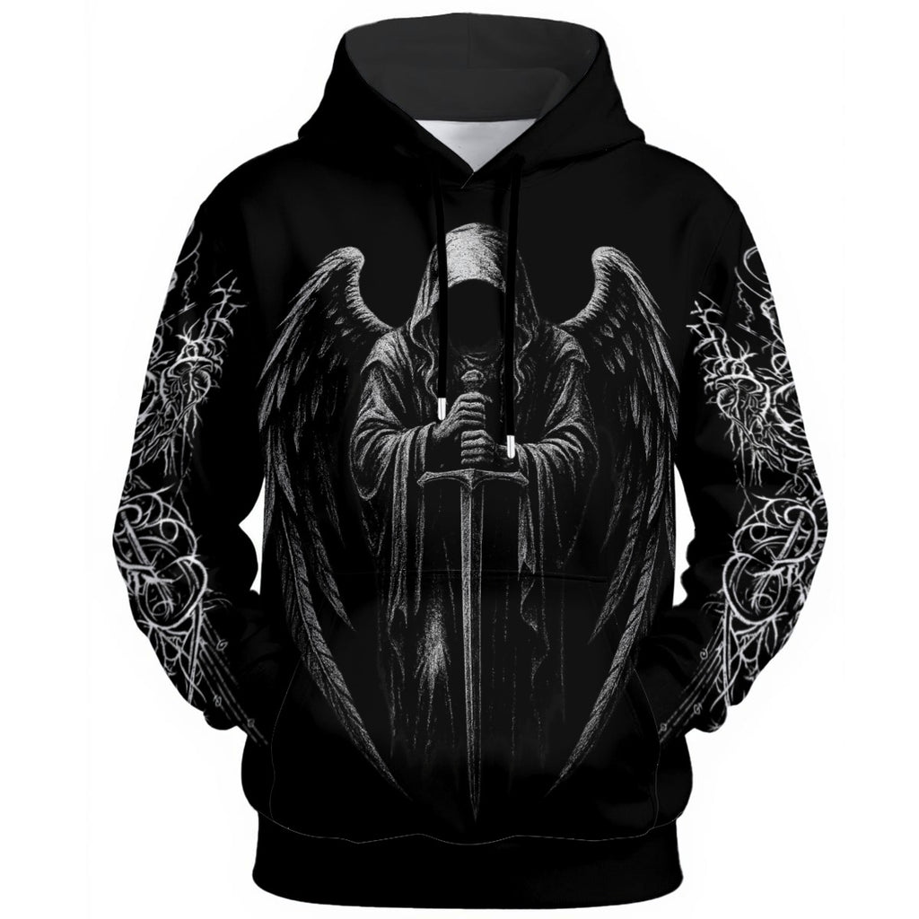 Gotischer Kapuzenpullover Dark Angel Guard | Y2K Goth