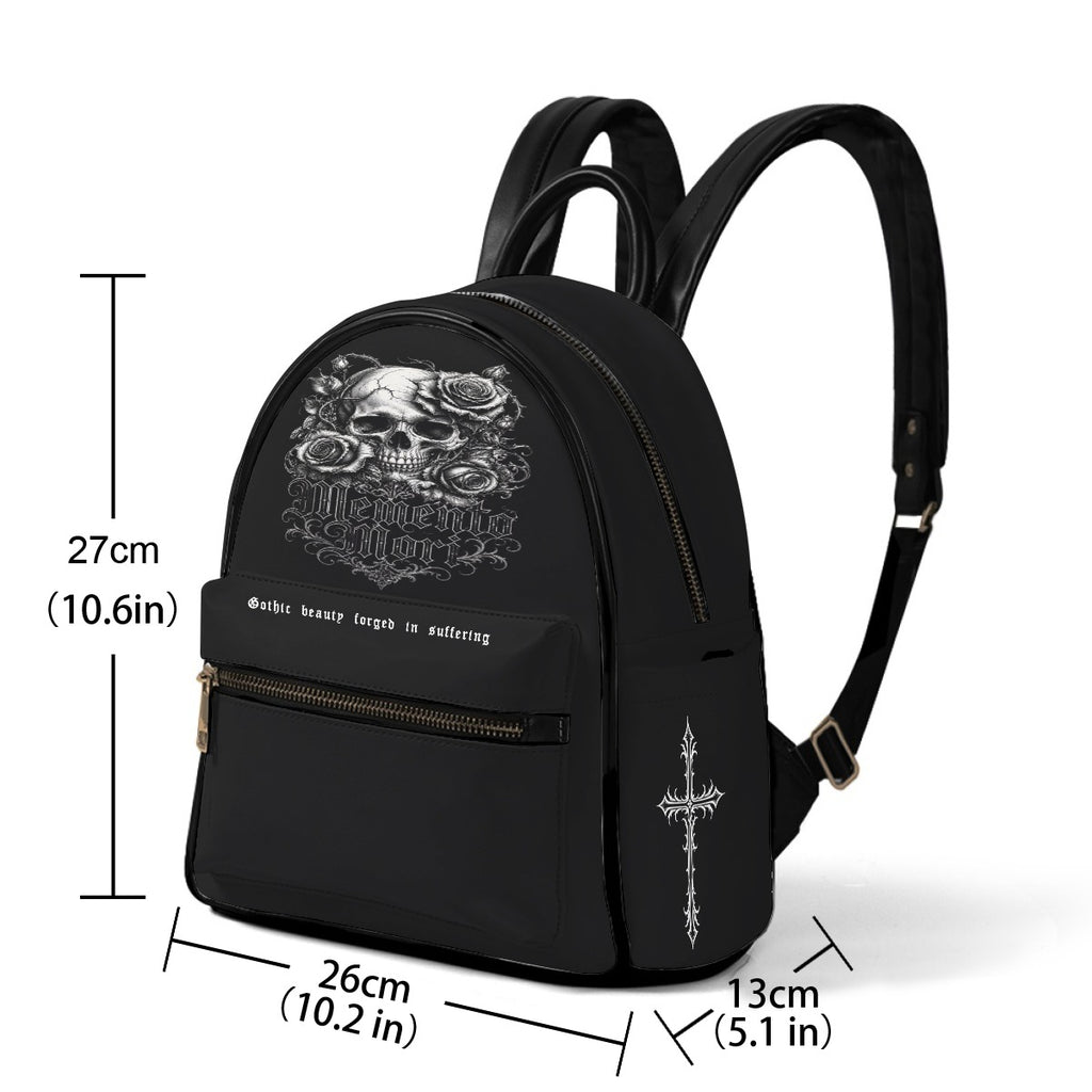 Gotischer Memento-Mori-Rucksack | Viktorianischer Darkwear-Rucksack