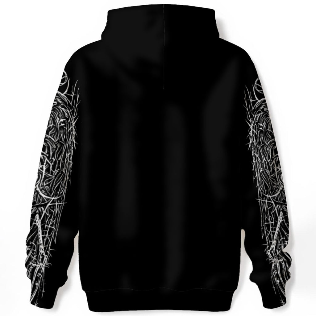 Gotischer Kapuzenpullover Dark Angel Guard | Y2K Goth