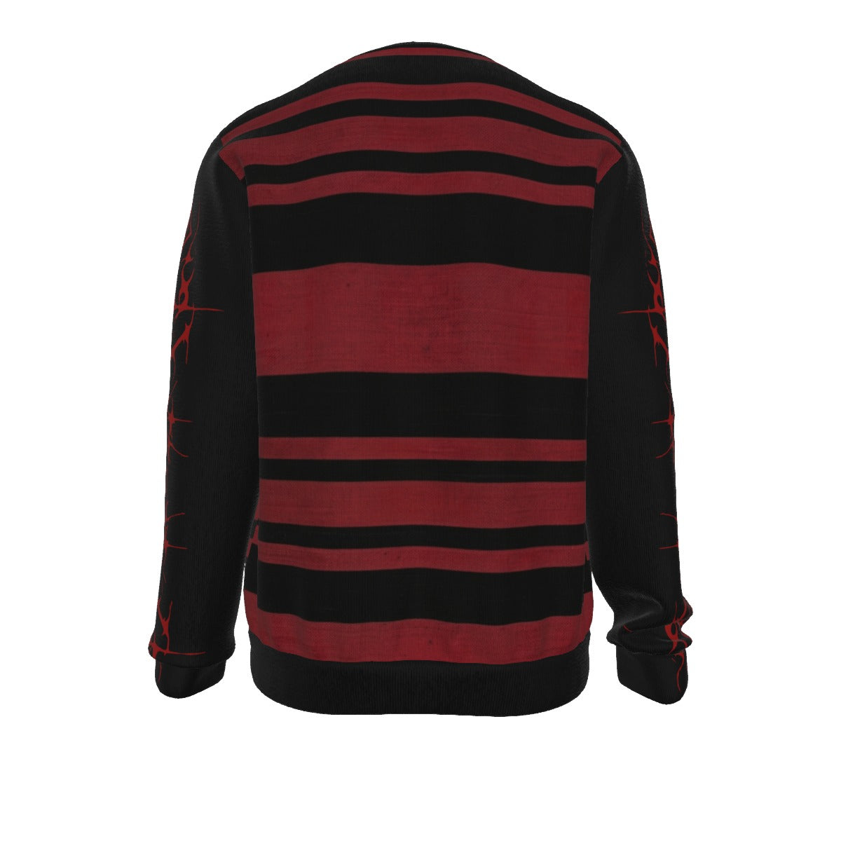 Gothic-Grunge-Streifen-Sweatshirt | Evil Stripes | 100 % Baumwolle 310 GSM