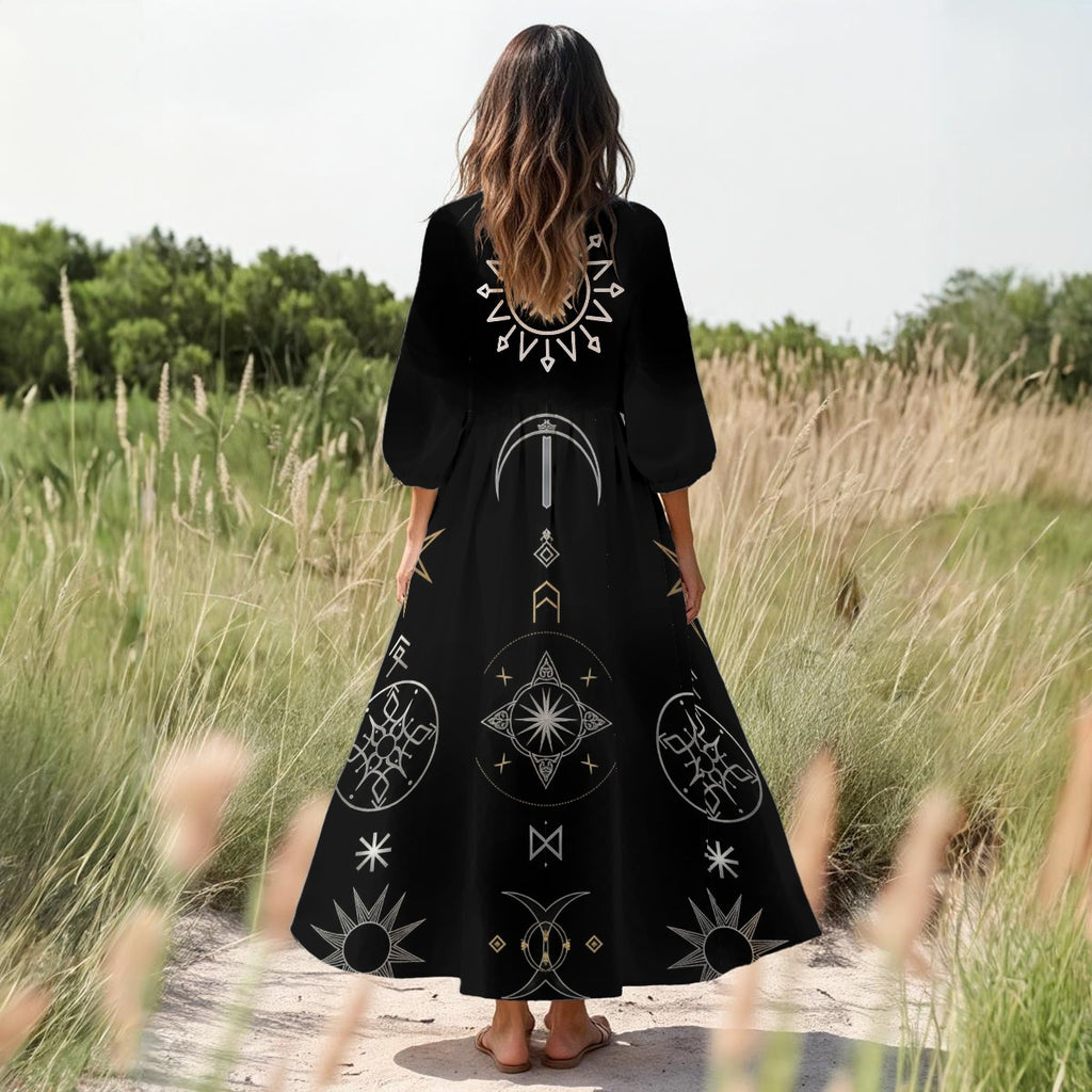Mystisches slawisches Gothic-Kleid Perun Mystic