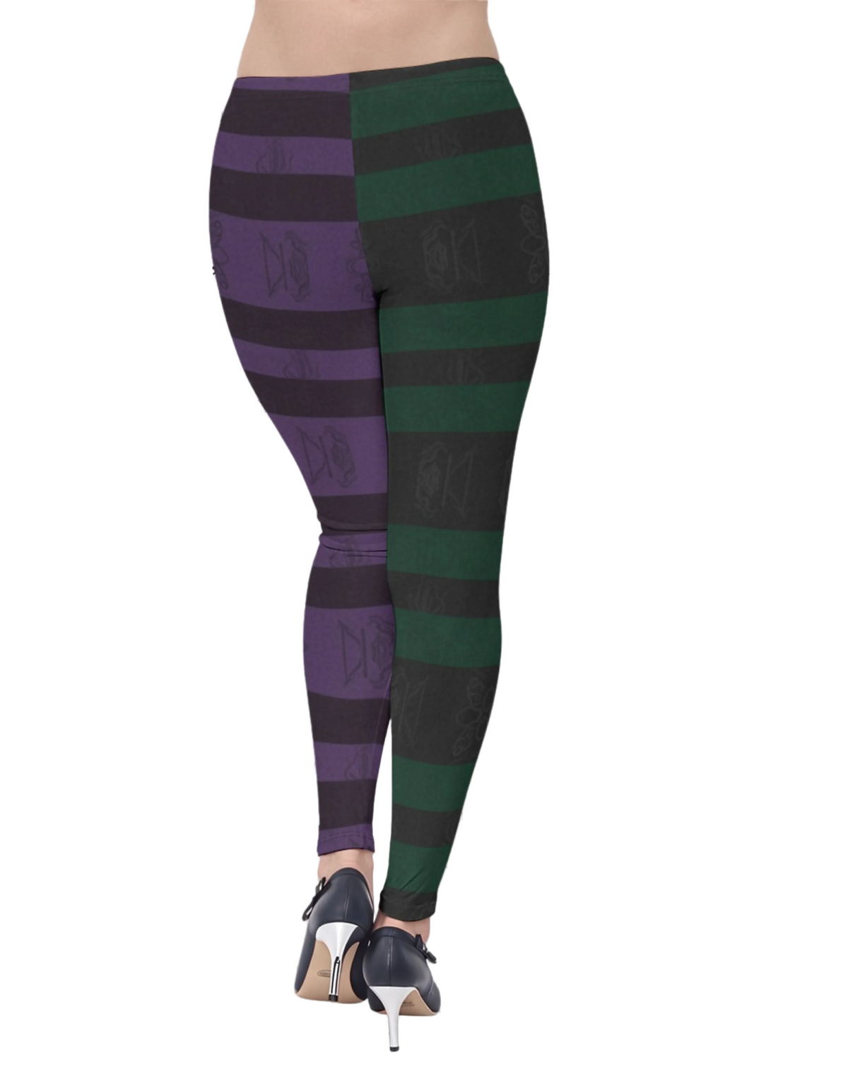 Gotische Leggings Witch zweifarbig