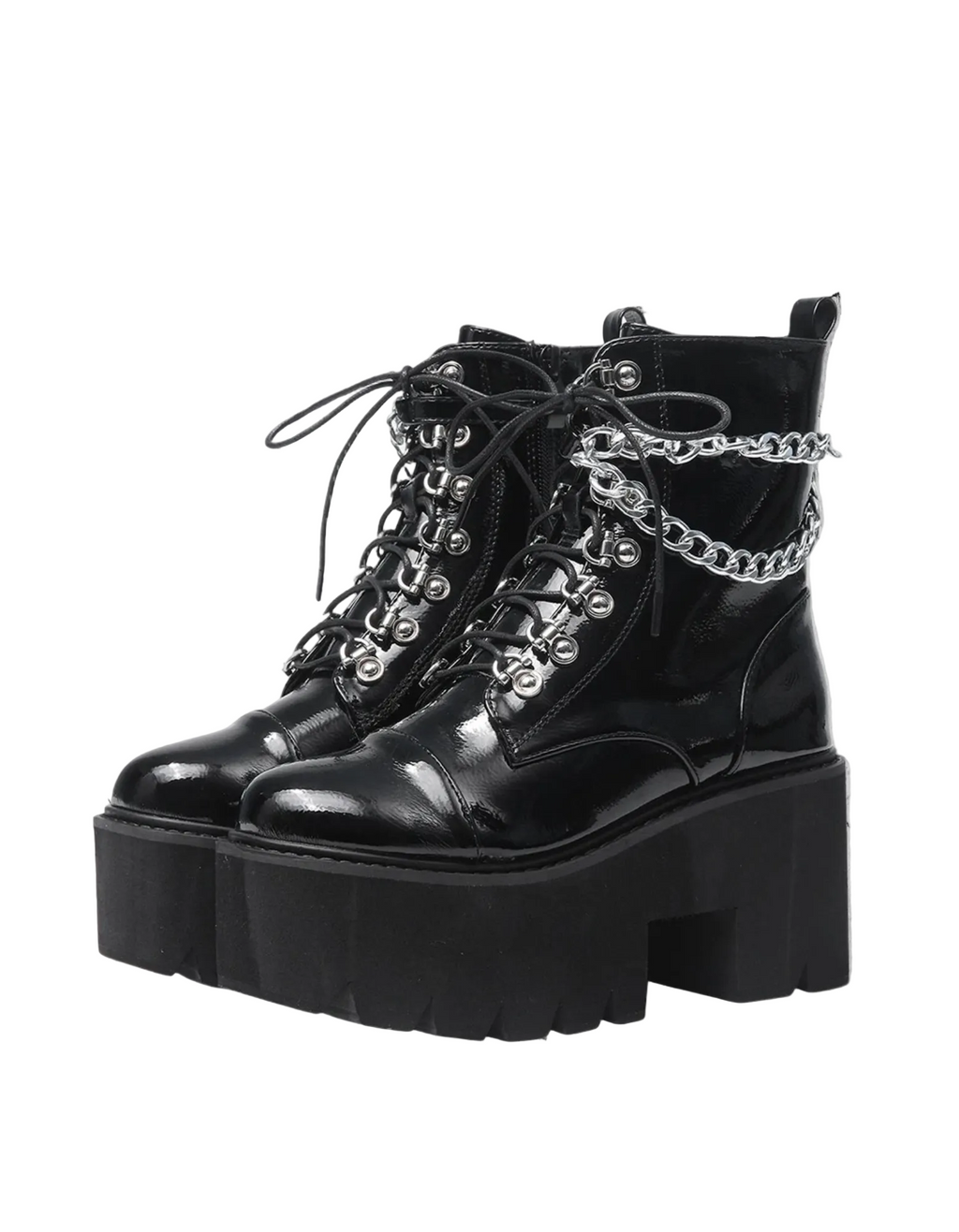 Goth-Punk-Plateauschuhe