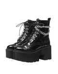 Goth-Punk-Plateauschuhe