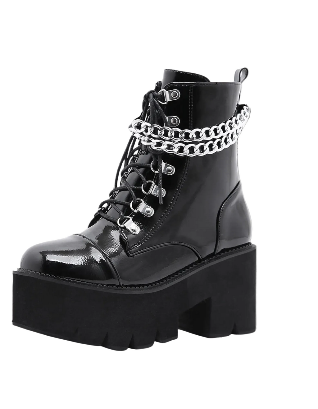 Goth-Punk-Plateauschuhe