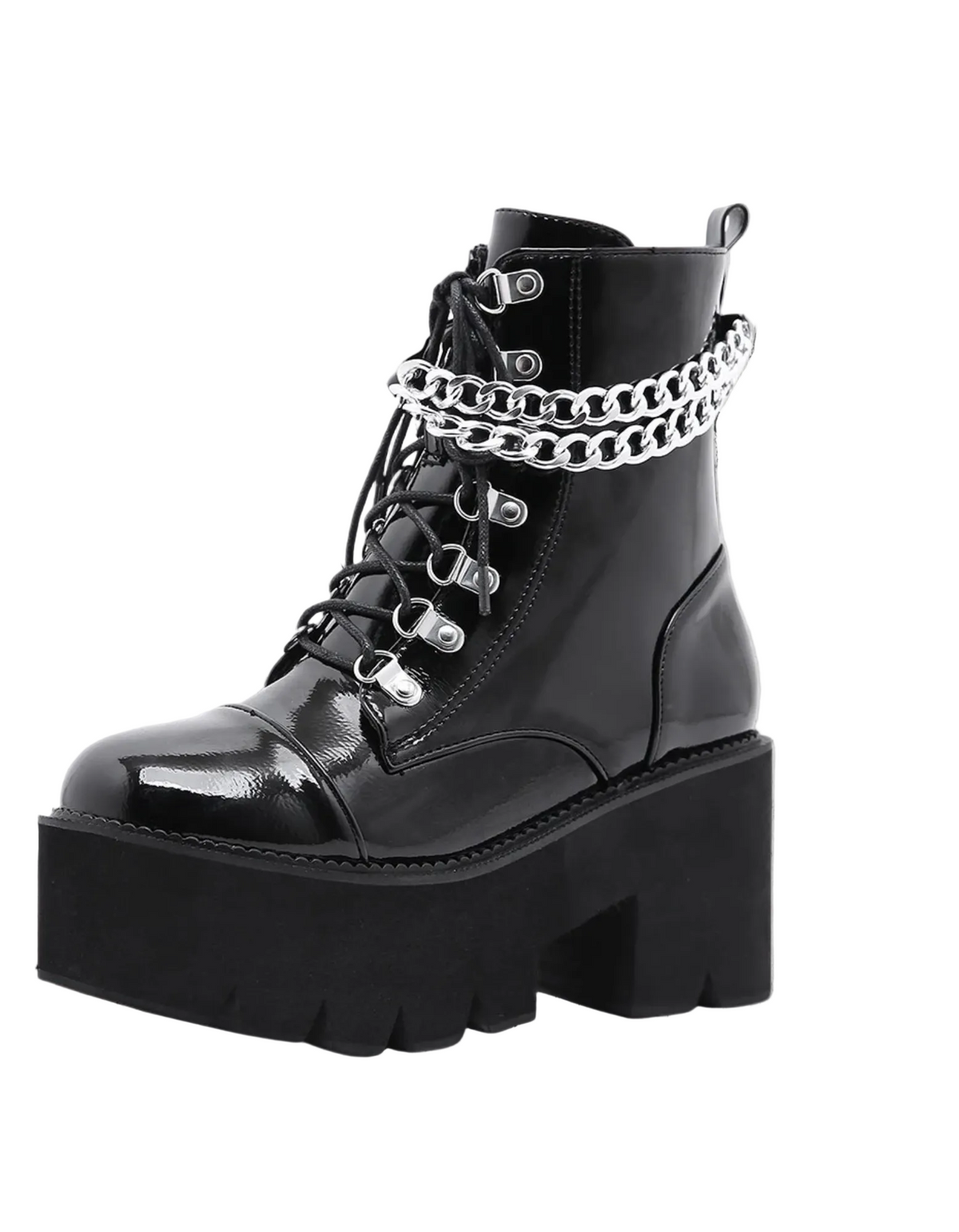 Goth-Punk-Plateauschuhe