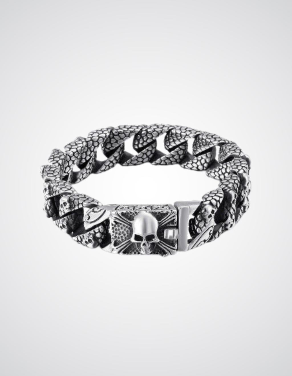Black-Metal-Ring mit Totenkopf Steel Skull Promise